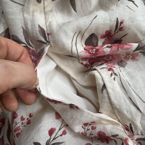 NWT Abercrombie & Fitch Floaty Dress XS Trapeze Mini Floral Boho Lightweight - Picture 8 of 11